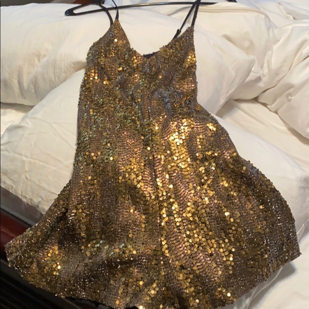 Sparkle sequin romper